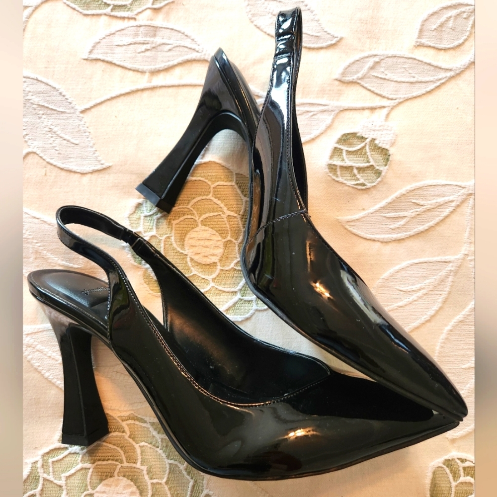 Gianni Bini Black Patent Leather Heels